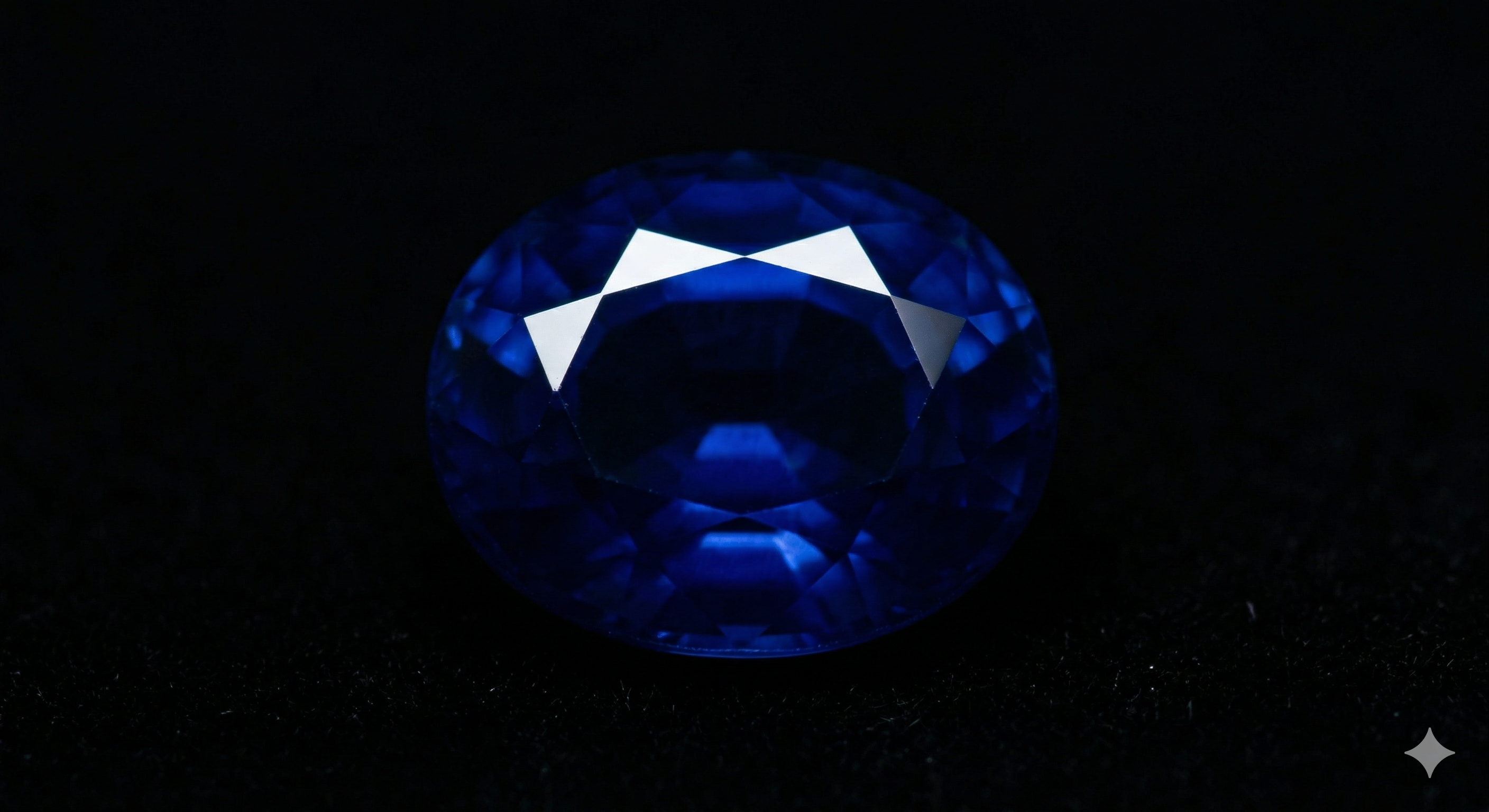 Oval blue sapphire resting on an SSEF gemstone report listing Sri Lanka (Ceylon) as geographic origin.